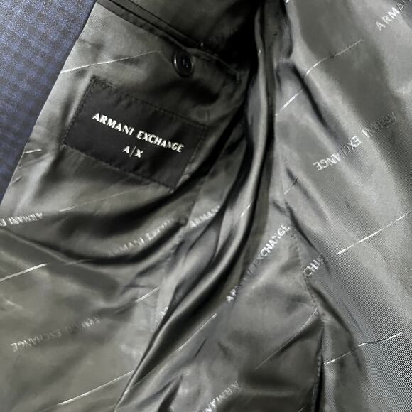 Armani Exchange Mens Blazer Sz 36 S - Picture 5 of 6